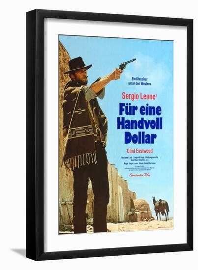 A Fistful of Dollars, German Movie Poster, 1964-null-Framed Art Print