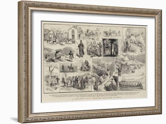 A Five Days' Tour Among the Mountains of Crete-Godefroy Durand-Framed Giclee Print