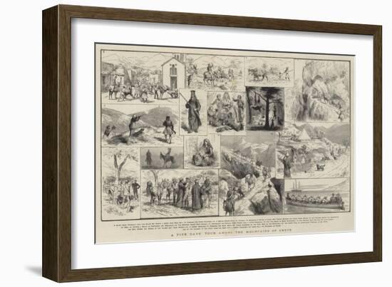 A Five Days' Tour Among the Mountains of Crete-Godefroy Durand-Framed Giclee Print