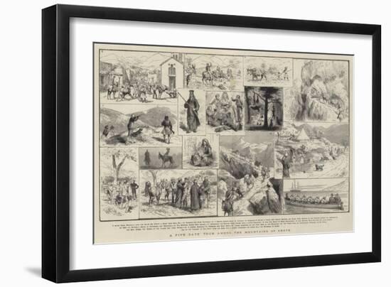 A Five Days' Tour Among the Mountains of Crete-Godefroy Durand-Framed Giclee Print