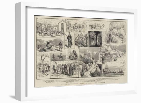 A Five Days' Tour Among the Mountains of Crete-Godefroy Durand-Framed Giclee Print