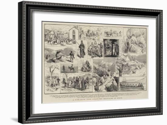 A Five Days' Tour Among the Mountains of Crete-Godefroy Durand-Framed Giclee Print