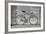 A Fixed-Gear Bicycle (Also Called Fixie) In Black And White With A Green Chain-Dutourdumonde-Framed Premium Giclee Print