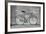 A Fixed-Gear Bicycle (Also Called Fixie) In Black And White With A Green Chain-Dutourdumonde-Framed Art Print