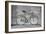 A Fixed-Gear Bicycle (Also Called Fixie) In Black And White With A Green Chain-Dutourdumonde-Framed Art Print