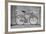 A Fixed-Gear Bicycle (Or Fixie) In Black And White With A Pink Chain-Dutourdumonde-Framed Art Print