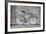 A Fixed-Gear Bicycle (Or Fixie) In Black And White With A Pink Chain-Dutourdumonde-Framed Art Print