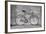 A Fixed-Gear Bicycle (Or Fixie) In Black And White With A Pink Chain-Dutourdumonde-Framed Art Print