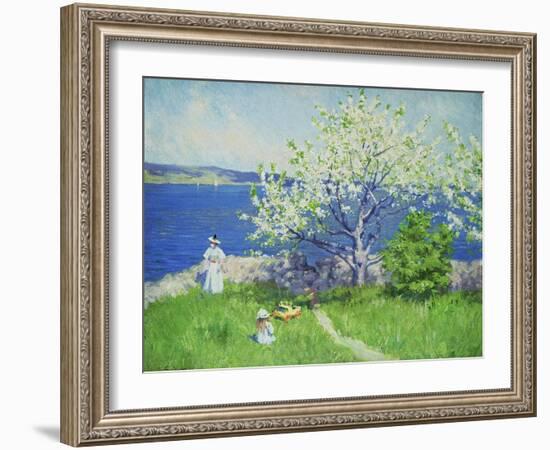 A Fjord Near Oslo, Summer 1892-Paul Fischer-Framed Giclee Print