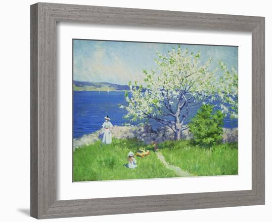 A Fjord Near Oslo, Summer 1892-Paul Fischer-Framed Giclee Print