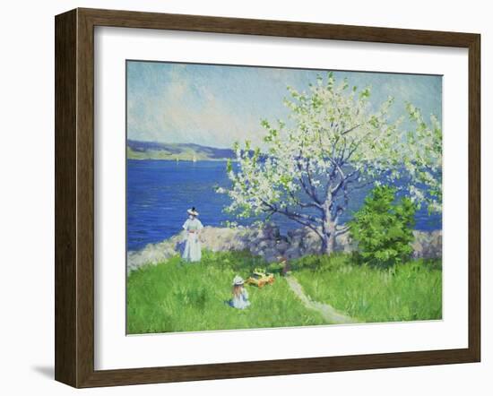 A Fjord Near Oslo, Summer 1892-Paul Fischer-Framed Giclee Print