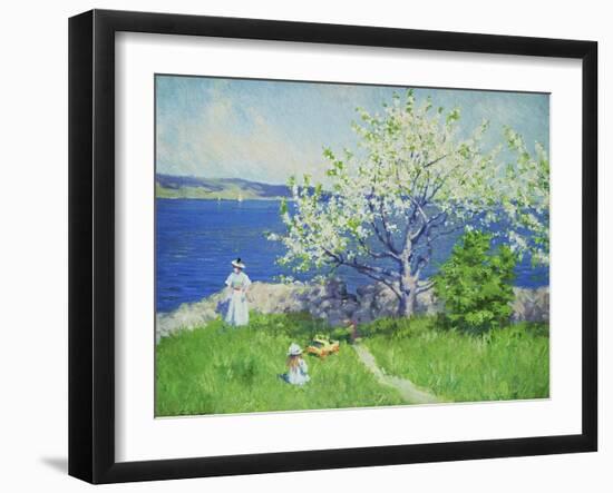 A Fjord Near Oslo, Summer 1892-Paul Fischer-Framed Giclee Print