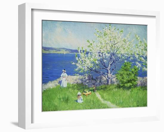 A Fjord Near Oslo, Summer 1892-Paul Fischer-Framed Giclee Print