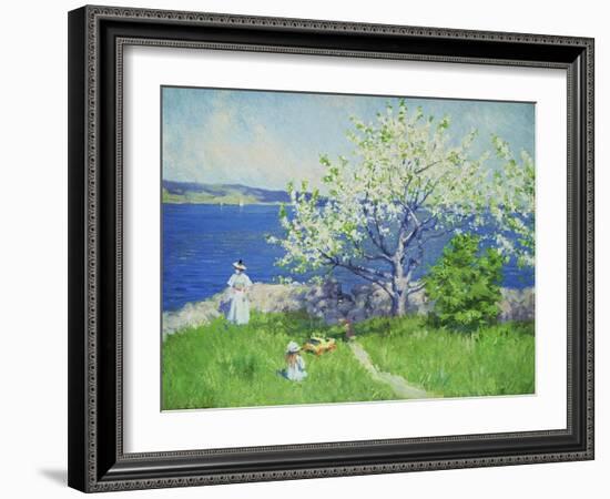 A Fjord Near Oslo, Summer 1892-Paul Fischer-Framed Giclee Print