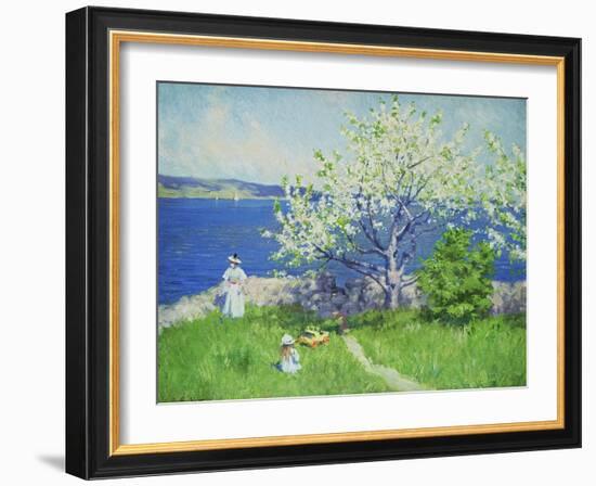 A Fjord Near Oslo, Summer 1892-Paul Fischer-Framed Giclee Print