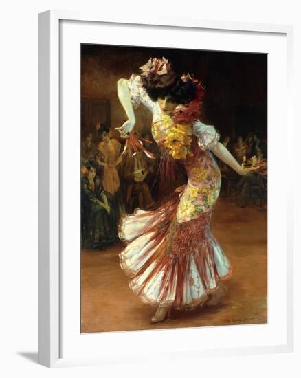 A Flamenco Dancer-Suzanne Daynes-Grassot-Solin-Framed Giclee Print