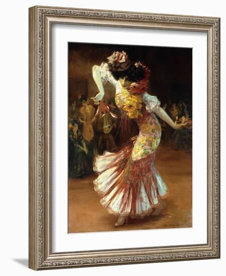 A Flamenco Dancer-Suzanne Daynes-Grassot-Solin-Framed Giclee Print