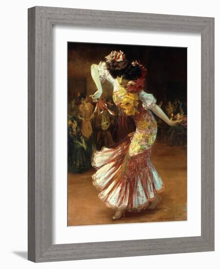 A Flamenco Dancer-Suzanne Daynes-Grassot-Solin-Framed Giclee Print