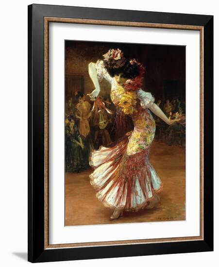 A Flamenco Dancer-Suzanne Daynes-Grassot-Solin-Framed Giclee Print