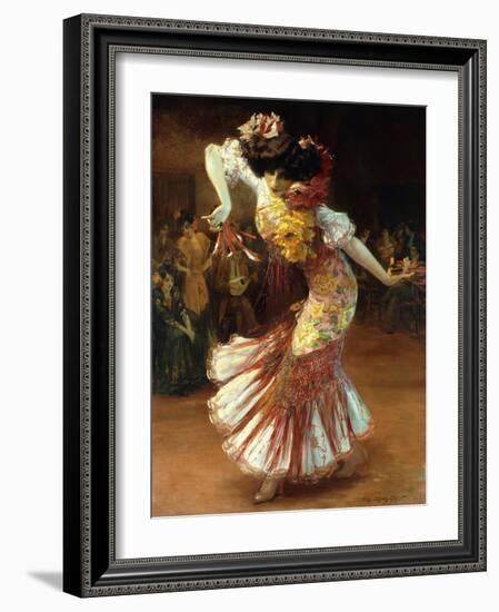 A Flamenco Dancer-Suzanne Daynes-Grassot-Solin-Framed Giclee Print