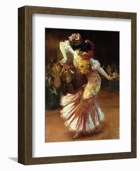 A Flamenco Dancer-Suzanne Daynes-Grassot-Solin-Framed Giclee Print