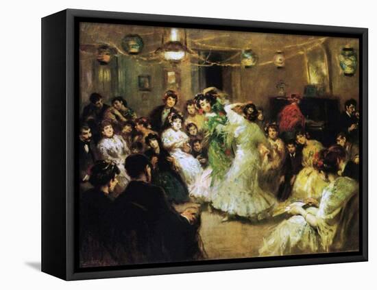 A Flamenco Party at Home, 1908-Francis Luis Mora-Framed Premier Image Canvas