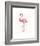 A Flamingo’s Fancy-Sillier than Sally-Framed Art Print