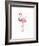 A Flamingo’s Fancy-Sillier than Sally-Framed Art Print