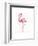 A Flamingo’s Fancy-Sillier than Sally-Framed Art Print