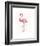 A Flamingo’s Fancy-Sillier than Sally-Framed Art Print