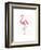 A Flamingo’s Fancy-Sillier than Sally-Framed Art Print