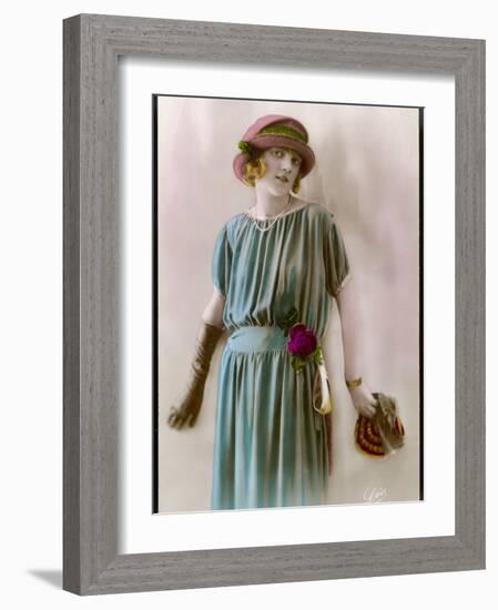 A Flapper from the 1920s-null-Framed Photographic Print