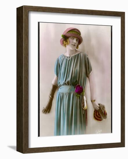 A Flapper from the 1920s-null-Framed Photographic Print