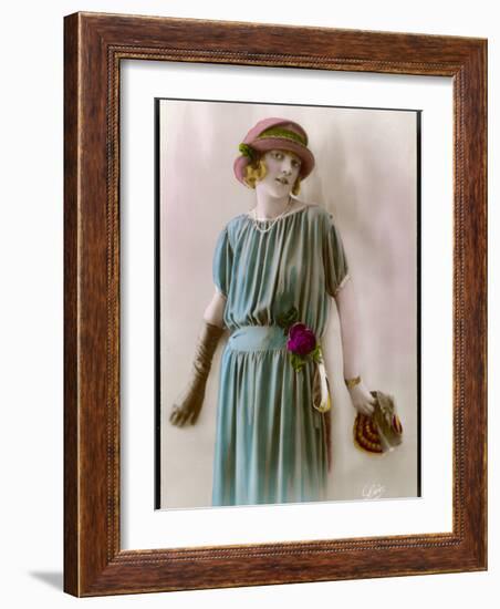 A Flapper from the 1920s-null-Framed Photographic Print