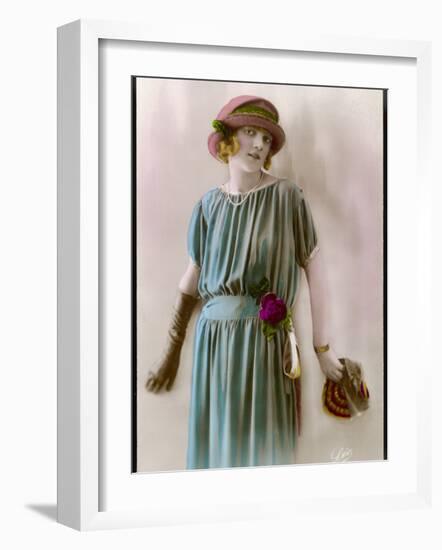 A Flapper from the 1920s-null-Framed Photographic Print