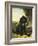 A Flat-Coated Retriever by a Tree-Henriette Ronner-Knip-Framed Giclee Print