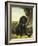 A Flat-Coated Retriever by a Tree-Henriette Ronner-Knip-Framed Giclee Print