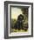 A Flat-Coated Retriever by a Tree-Henriette Ronner-Knip-Framed Giclee Print