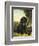 A Flat-Coated Retriever by a Tree-Henriette Ronner-Knip-Framed Giclee Print