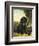 A Flat-Coated Retriever by a Tree-Henriette Ronner-Knip-Framed Giclee Print