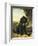 A Flat-Coated Retriever by a Tree-Henriette Ronner-Knip-Framed Giclee Print