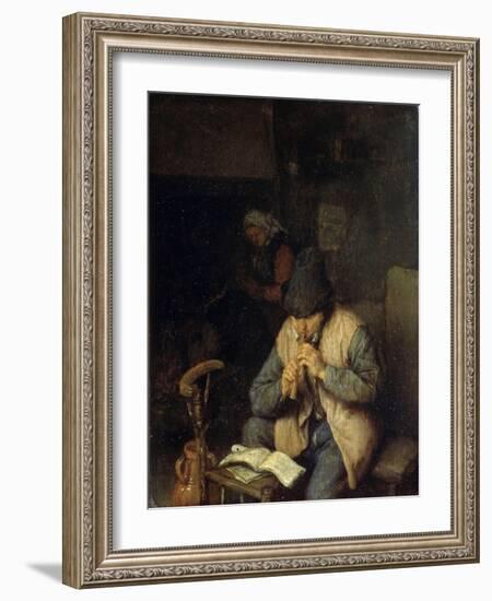 A Flautist, C1660-Adriaen Van Ostade-Framed Giclee Print