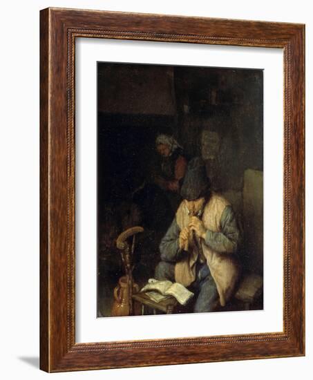 A Flautist, C1660-Adriaen Van Ostade-Framed Giclee Print