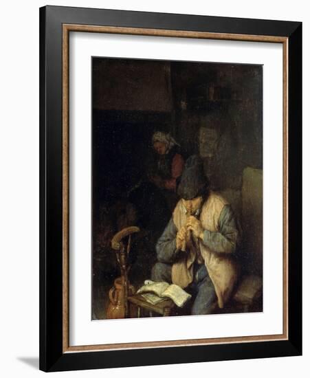 A Flautist, C1660-Adriaen Van Ostade-Framed Giclee Print