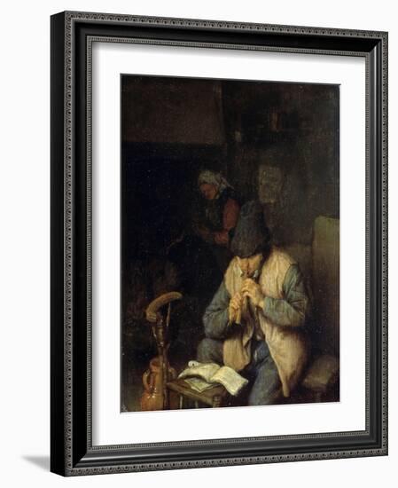 A Flautist, C1660-Adriaen Van Ostade-Framed Giclee Print