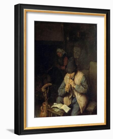 A Flautist, C1660-Adriaen Van Ostade-Framed Giclee Print