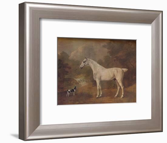 'A Flea-Bitten Grey and a Spotted Terrier', 1803-John Boultbee-Framed Giclee Print