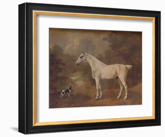 'A Flea-Bitten Grey and a Spotted Terrier', 1803-John Boultbee-Framed Giclee Print