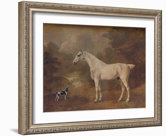 'A Flea-Bitten Grey and a Spotted Terrier', 1803-John Boultbee-Framed Giclee Print
