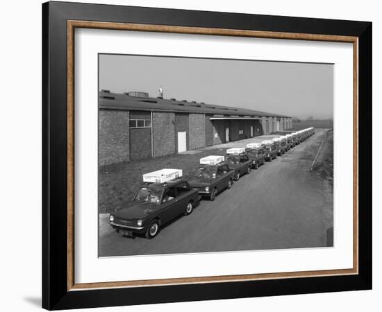 A Fleet of 1965 Hillman Imps, Selby, North Yorkshire, 1965-Michael Walters-Framed Photographic Print